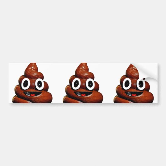 grappige emoji bumpersticker (Voorkant)