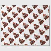 grappige emoji cadeaupapier (Vlak)