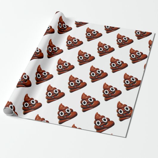 grappige emoji cadeaupapier (Uitgerold)