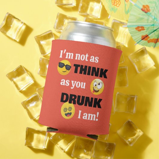 Grappige Emoji Drink Blikjeskoeler (Insitu Zomer)