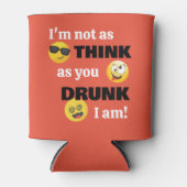Grappige Emoji Drink Blikjeskoeler (Voorkant)