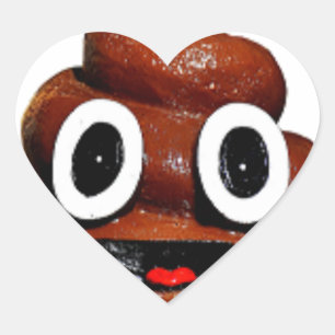 grappige emoji hart sticker