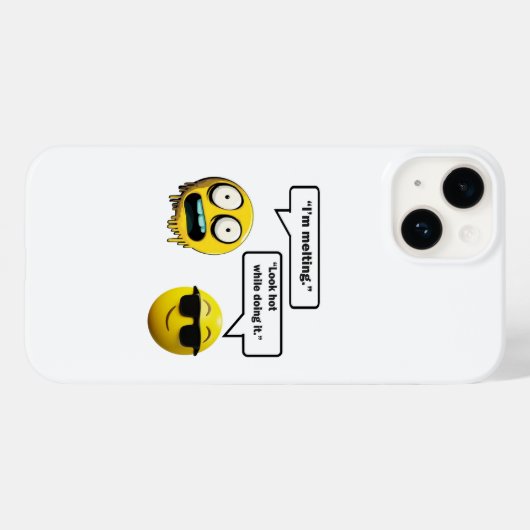 Grappige Emoji iPhone / iPad Case (Achterkant (horizontaal))