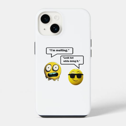 Grappige Emoji iPhone / iPad Case Hoesje (Achterkant)