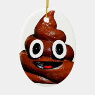 grappige emoji keramisch ornament