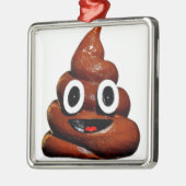 grappige emoji metalen ornament (Links)
