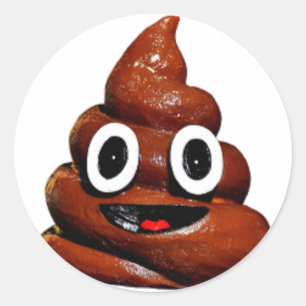 grappige emoji ronde sticker
