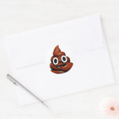 grappige emoji ronde sticker (Envelop)
