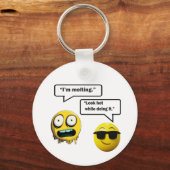 Grappige Emoji-Sleutelhanger Sleutelhanger (Voorkant)