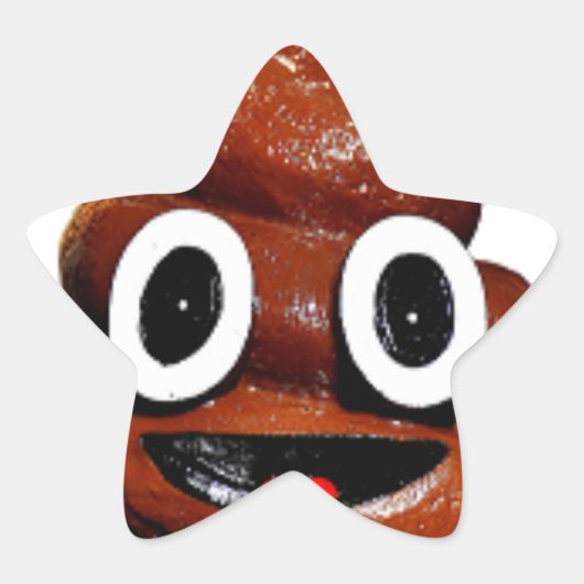 grappige emoji ster sticker (Voorkant)