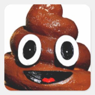 grappige emoji vierkante sticker