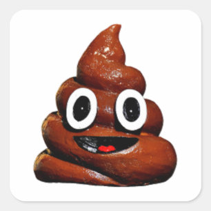 grappige emoji vierkante sticker