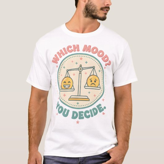 Grappige Emoji Weegschaal T-shirt (Voorkant)