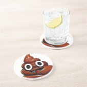 grappige emoji zandsteen onderzetter (Zijkant)