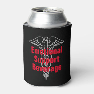 Grappige Emotionele Ondersteuning Drank Bier of fr Blikjeskoeler