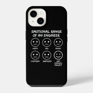 Grappige emotionele reeks van gezichten van een in iPhone 14 hoesje