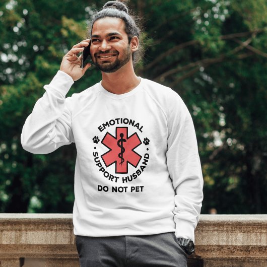 Grappige emotionele steun man niet huisdier Shirt