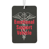 Grappige emotionele steun voertuig grap luchtverfrisser (Achterkant)