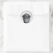 Grappige Emu Envelop Sticker - Zou Interessant Moe (Tas)