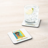 Grappige Emu Pun - Emune naar Negativiteit Bier Onderzetter (Rechterzijde)