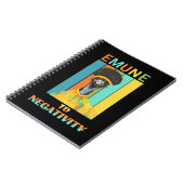 Grappige Emu Vogelwoordspeling - Emune naar Negati Notitieboek (Linkerzijde)