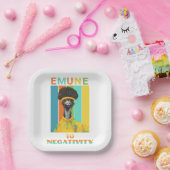 Grappige Emu Vogelwoordspeling - Emune naar Negati Papieren Bordje (Feest)