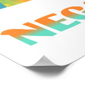 Grappige Emu Vogelwoordspeling - Emune naar Negati Poster (Hoek)