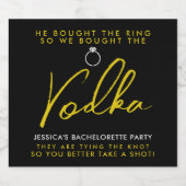 Grappige en Chic Bruidsfeest Flessen Likeur La Likeurfles Etiket (Enkel label)