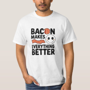 Grappige en eigenzinnige Bacon Lover Graphics T-shirt