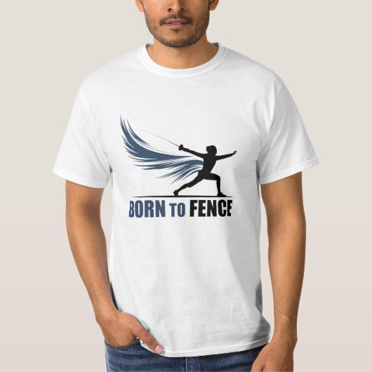 Grappige en eigenzinnige Fencing Lover Graphics T-shirt (Voorkant)