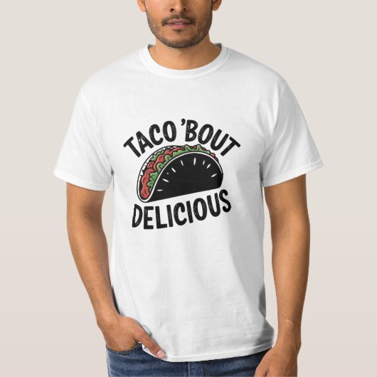 Grappige en eigenzinnige Taco Lover Graphics T-shirt (Voorkant)