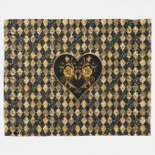 Grappige en elegante Gothic Fleece Deken (Voorkant (Horizontaal))