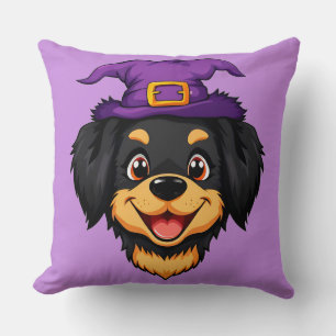 🐾👻 Grappige en eng griezelig cute hond Halloween Kussen