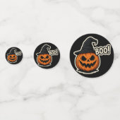  Grappige en eng Halloween sticker  Confetti (Voorkanten)