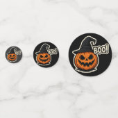  Grappige en eng Halloween sticker  Confetti (Achterkanten)