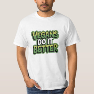 Grappige en gedurfde vegan lifestyle graphics t-shirt