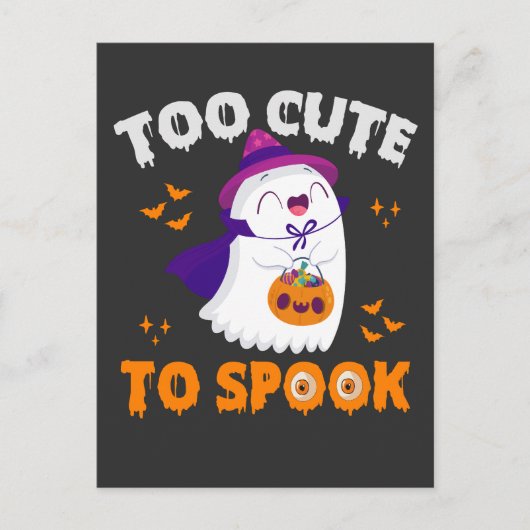 Grappige en griezelige groovy Halloween Te schatti Briefkaart (Voorkant)