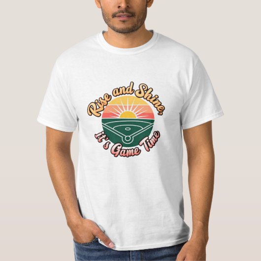 Grappige en grillige softbal graphics t-shirt (Voorkant)