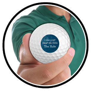 Grappige en humoristische verloren golfballen