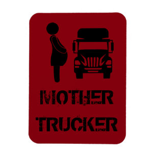 Grappige en koele Moeder Trucker door Storeman Magneet