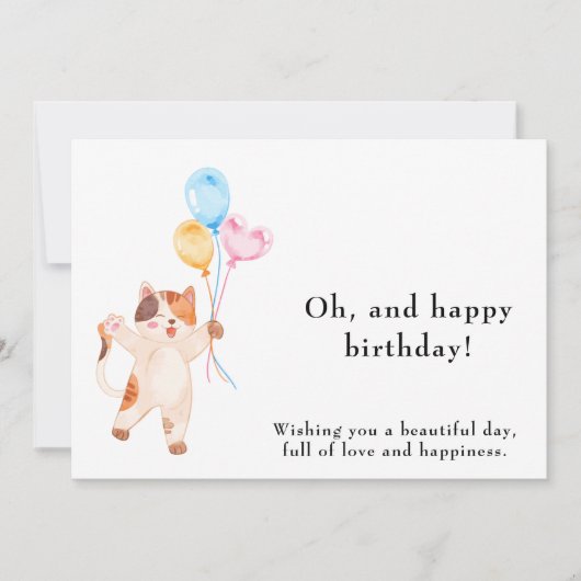 Grappige en leuke verjaardag Kaart (Voorkant)