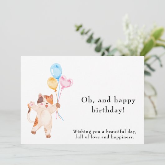 Grappige en leuke verjaardag Kaart (Staand voorkant)