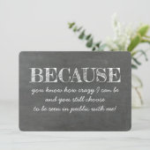 Grappige en lieve bruidsmeisje Kaart (Staand voorkant)