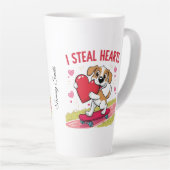 Grappige en moderne Valentijn's Day voor hem en ha Latte Mok (Rechterhoek)