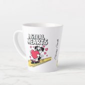 Grappige en moderne Valentijn's Day voor hem en ha Latte Mok (Linkerhoek)