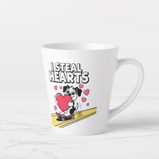 Grappige en moderne Valentijn's Day voor hem en ha Latte Mok (Rechts)