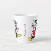 Grappige en moderne Valentijn's Day voor hem en ha Latte Mok (Voorkant)