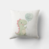 Grappige en Motiverende Dino Grafiek Kussen (Achterkant)