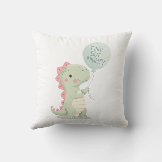 Grappige en Motiverende Dino Grafiek Kussen (Achterkant)