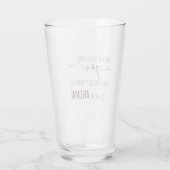 Grappige en ondeugende typografie Drink glas (Achterkant)